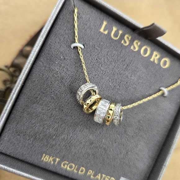 Lussoro 18kt Gold Plated Necklace. Stunning Statement Piece. New. - Picture 4 of 5